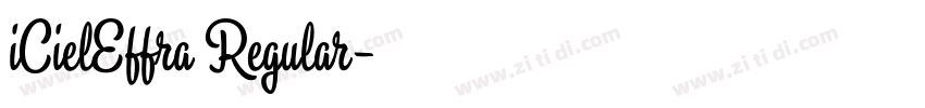 iCielEffra Regular字体转换